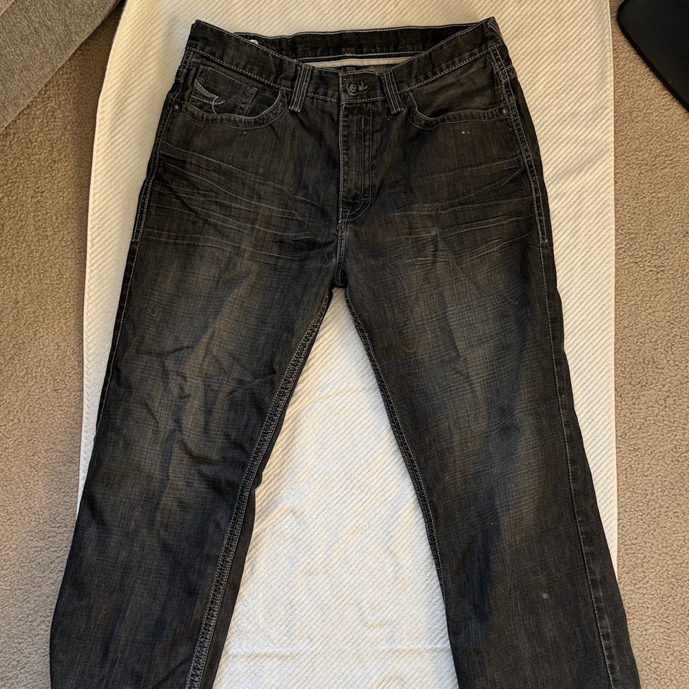 Echo Men's Dark Gray Straight Jeans